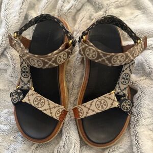 Tory Burch Women's T Monogram Rope Sport Sandal